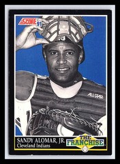 1991 Score #851 – Sandy Alomar, Jr. Cleveland Indians