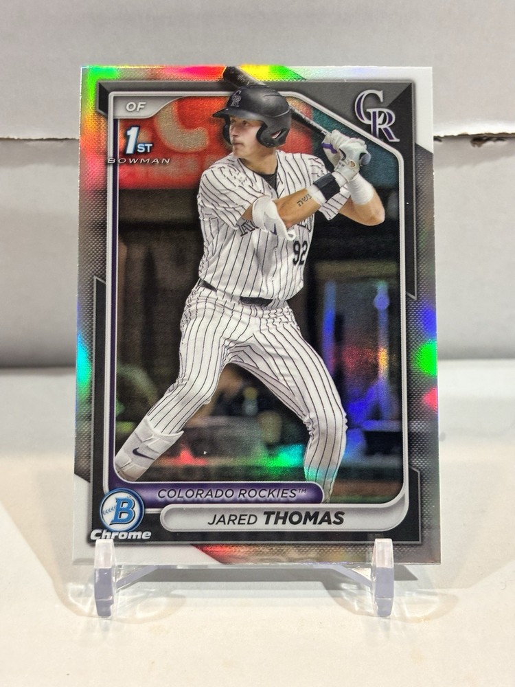 2024 Bowman Chrome Draft Refractor JARED THOMAS Rockies #BDC-11