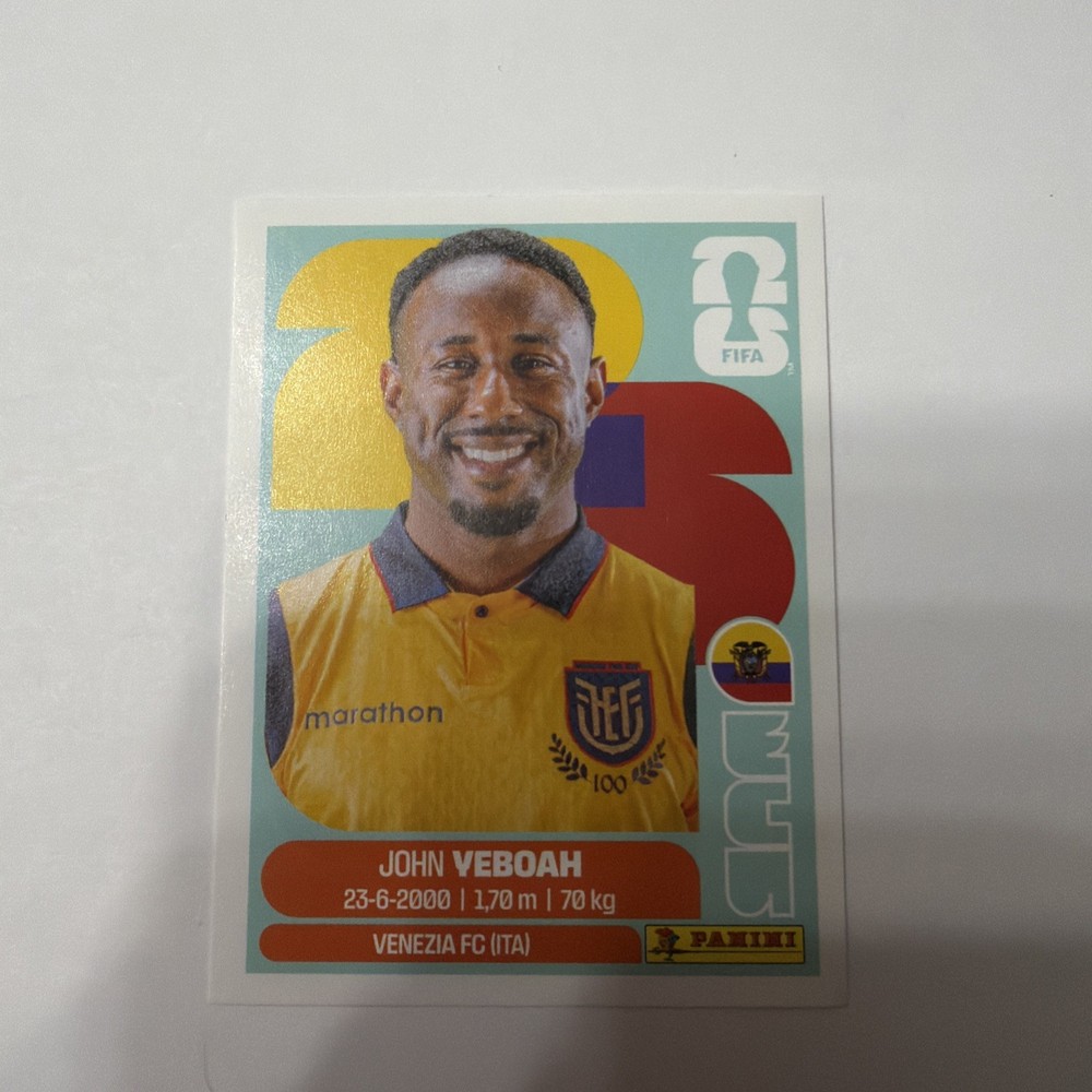 2026 Panini FIFA World Cup Sticker John Yeboah Ecuador ECU 14