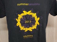 2013 UAlbany State University of New York Summer Sessions Adult M Black TShirt