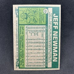 1977 Topps 204 Jeff Newman Oakland A’s NM￼