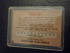 1987 The Bowery Bowery Savings Bank Joe DiMaggio #1