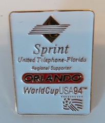 Vintage 1994 WORLD CUP SOCCER « Sprint United Telephone FL » Lapel/Hat Pin
