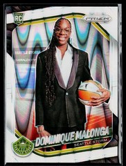 2025 Panini Prizm WNBA Dominique Malonga White Seismic Rookie 144