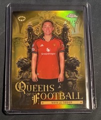 Maya Le Tissier 2025-26 Topps Chrome UEFA Women&rsquo;s Queens of Football Gold /50