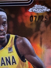 2025-26 Topps Chrome – Pascal Siakam #1 True Orange Refractor /25 – LUCKY 7