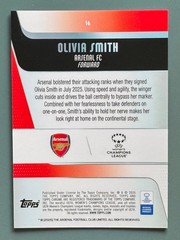 2025-26 Topps Chrome Womens UEFA #16 Olivia Smith RC Pulsar Refractor
