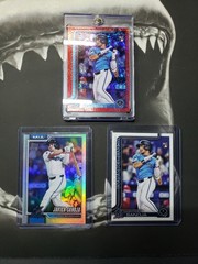 Topps Series Two 2025 3 Card Lot #653 Javier Sanoja RC Miami Marlins Material /5