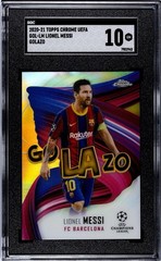 2020-21 Topps Chrome UCL #GOL-LM Lionel Messi Golazo SGC 10