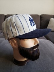 Vintage New York Yankees Wool Baseball Hat Cap Pinstripe American Needle 7 1/2