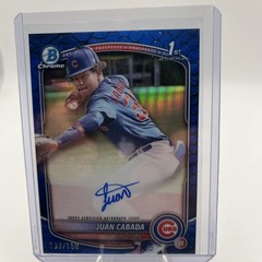 2025 Bowman Chrome Juan Cabada Blue Reptilian Auto/150 #CPA-JC