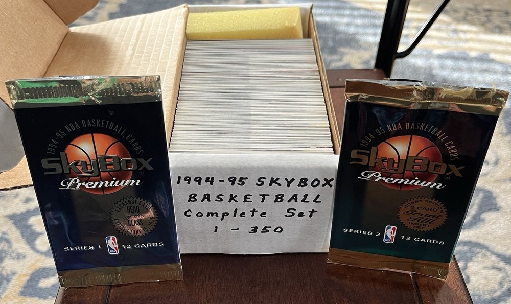1994-95 Skybox Premium Basketball Complete 350 Card Set + Wrappers Hill/Kidd RCs