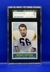MYRON POTTIOS 1964 TOPPS NFL FOOTBALL PITTSBURGH STEELERS #149 SGC 8.5