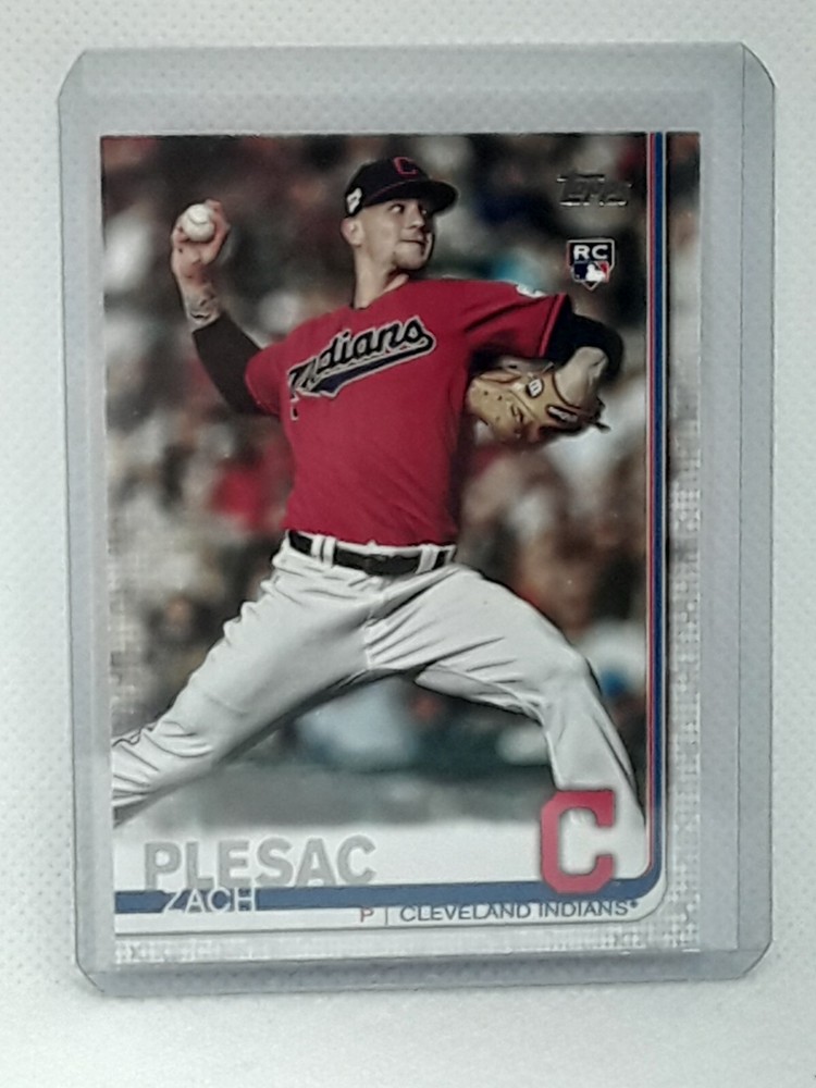 Zach Plesac 2019 Topps Update Baseball – #US19 RC – Cleveland Guardians