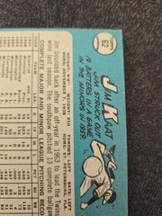 1965 Topps – Jim Kaat #62 Name Misspelled as Katt