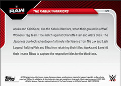 The Kabuki Warriors 3-Time Tag Team Champs 2025 WWE Topps NOW Card 121 – In Stoc