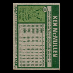 Ken McMullen #181 1977 Topps Oakland Athletics Baseball Card MLB VG