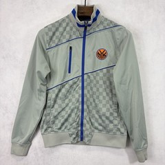 New York Knicks Jacket Mens Small Gray Zipway NBA Basketball NYK Full Zip Check