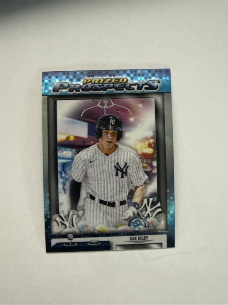 Dax Kilby Prized Prospects Chrome RC 2025 Bowman Draft Card #PP-12 Yankees