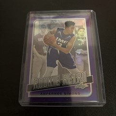 2019 Leaf Rookie Retro Anfernee Simons Purple /25 – Philadelphia 76ers