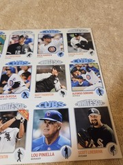 Chicago Tribune 2008 Player Cards Set #1-3-4 Uncut Sheets Cubs/White Sox