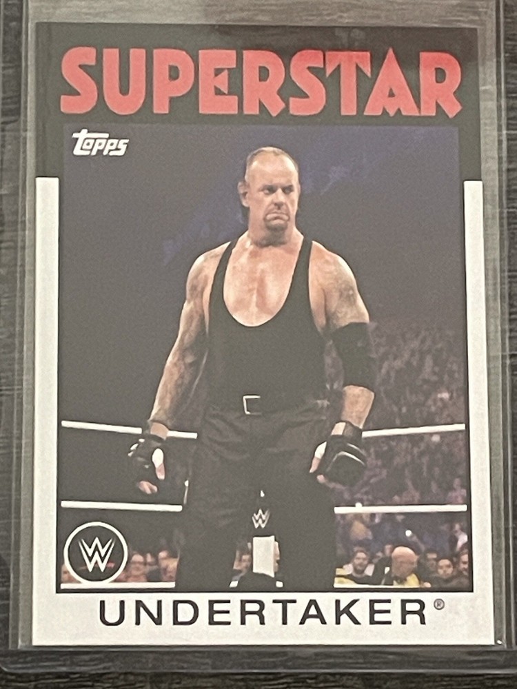 The Undertaker 2016 Topps Heritage WWE Base Card #39 Deadman HOF GOAT 
