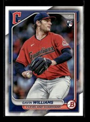 2024 Bowman Paper Gavin Williams Cleveland Guardians RC #66 5 Card Lot