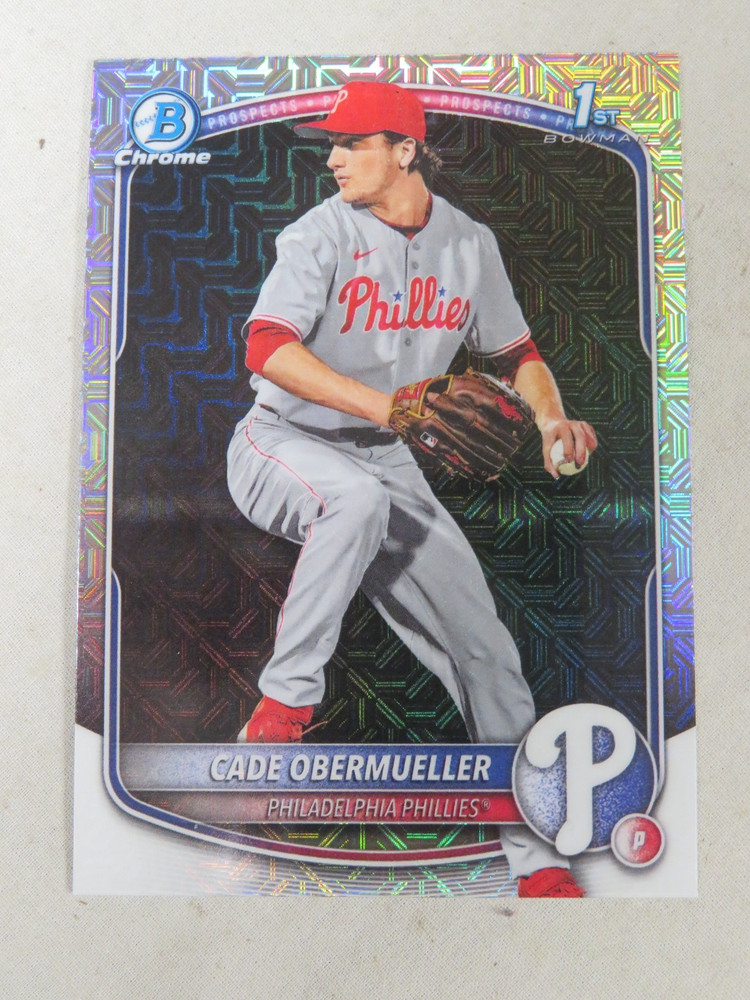 2025 Bowman Draft Chrome Cade Obermueller #BDC-80 Mojo Refractor
