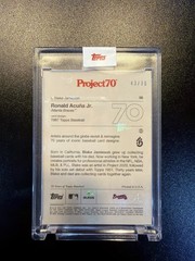 Topps Project 70 56 Ronald Acuna Jr. by Blake Jamieson RAINBOW FOIL 43/70 LE