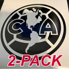CLUB AMERICA Logo – Vinyl Decal Sticker -SET of 2_ 6 inch
