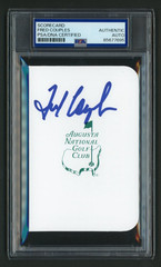 Fred Couples Signed Score Card (PSA) Augusta National Golf Club Masters Auto