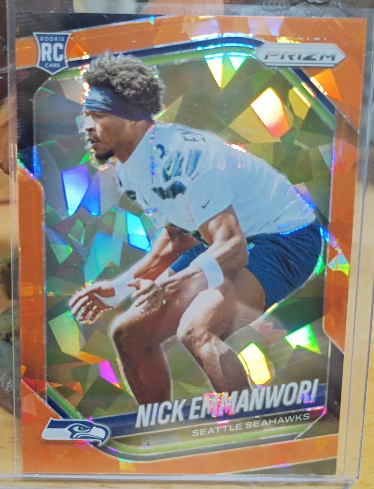 2025 Panini Prizm – Rookies Nick Emmanwori #320 Orange Ice Prizm (RC)