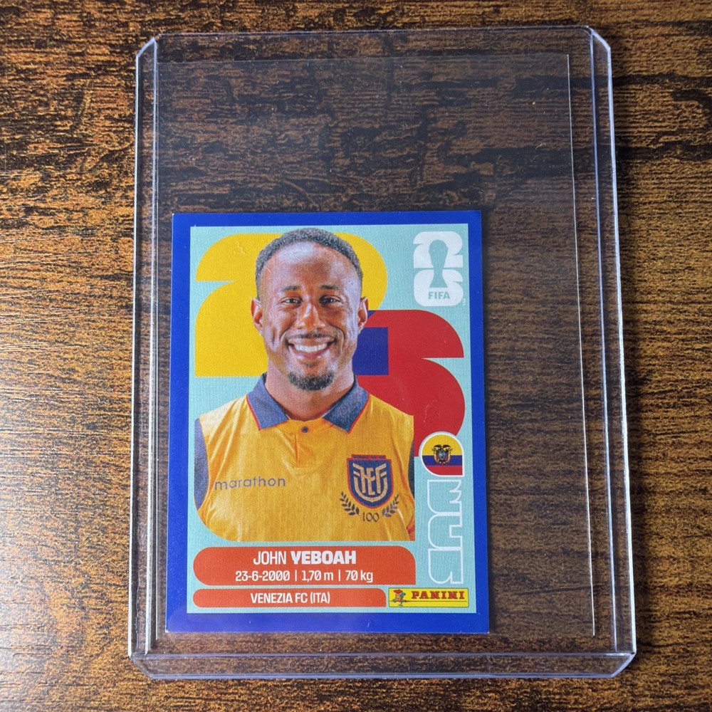 Panini FIFA World Cup 2026 John Yeboah Ecuador Venezia FC ECU 14 Soccer Card
