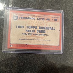 2026 Topps 1991 Topps Baseball Relic Fernando Tatis Jr. #91R-FTJ – Padres