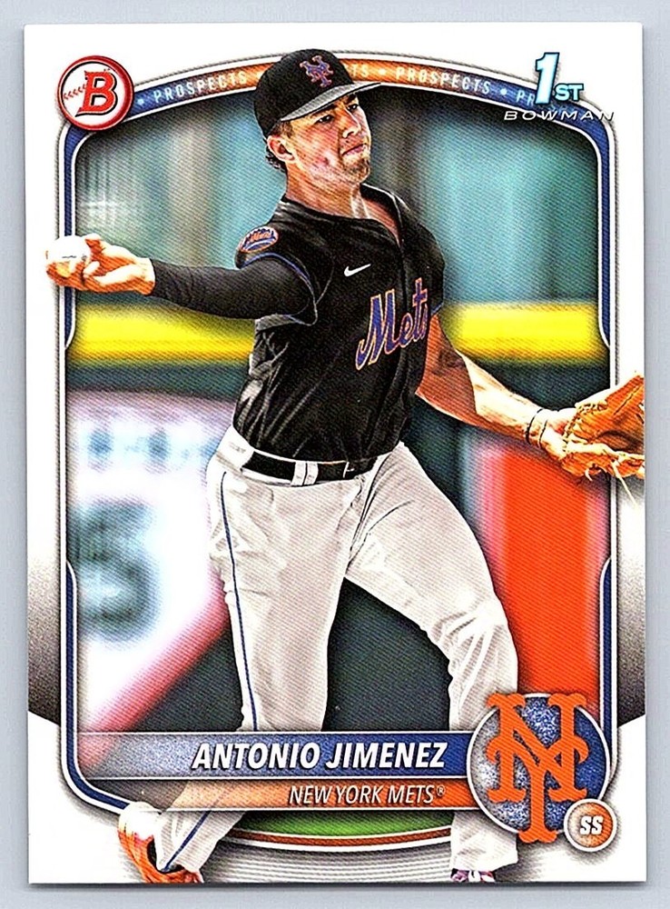ANTONIO JIMENEZ METS RC 1st card 2025 BOWMAN DRAFT #BD-56