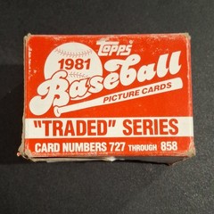 Topps 1981 Topps Baseball Traded Series Box, 132 Cards #727-858 MLB