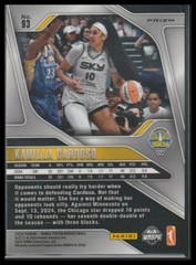 2024 Panini Prizm WNBA #93 Kamilla Cardoso Silver Prizms RC