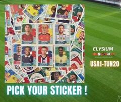 2026 Panini FIFA World Cup Stickers US Edition #USA1-#TUR20 – Pick Your Stickers