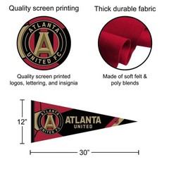 ATLUTD 12 in X 30 in MLS Pennant