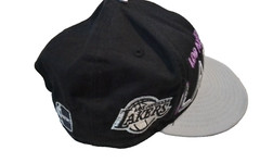 L.A. Lakers Adjustable Snapback Hat New Era 9Fifty Black Purple