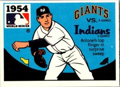 1980 FLEER STICKERS 1954 WORLD SERIES GIANTS VS INDIANS