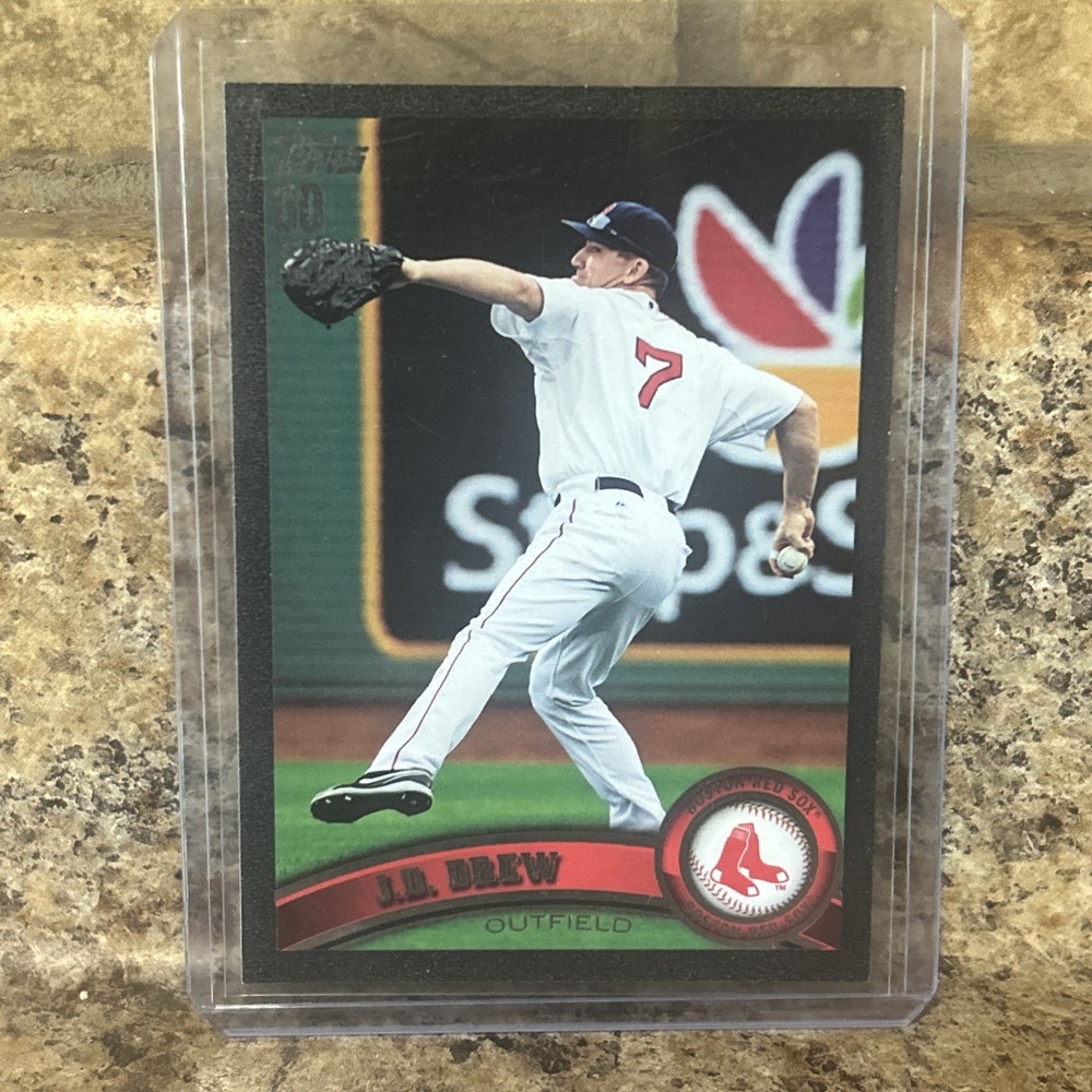 J.D. Drew Boston Red Sox 2011 Topps Black #653 SN /60