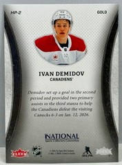 2026 UD – NSCC – #HP-2 – Ivan Demidov RC – Fleer Hot Prospects Gold – #3/25