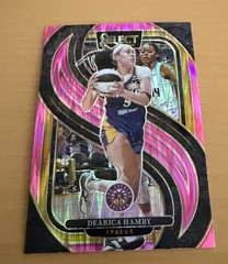 2025 Panini WNBA Select – Dearica Hamby Premier Level Pink Shimmer, Card #151