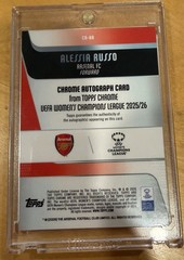 Topps Chrome Alesia Russo Black Refractor Auto /10 CA-AR UEFA 25/26 Arsenal