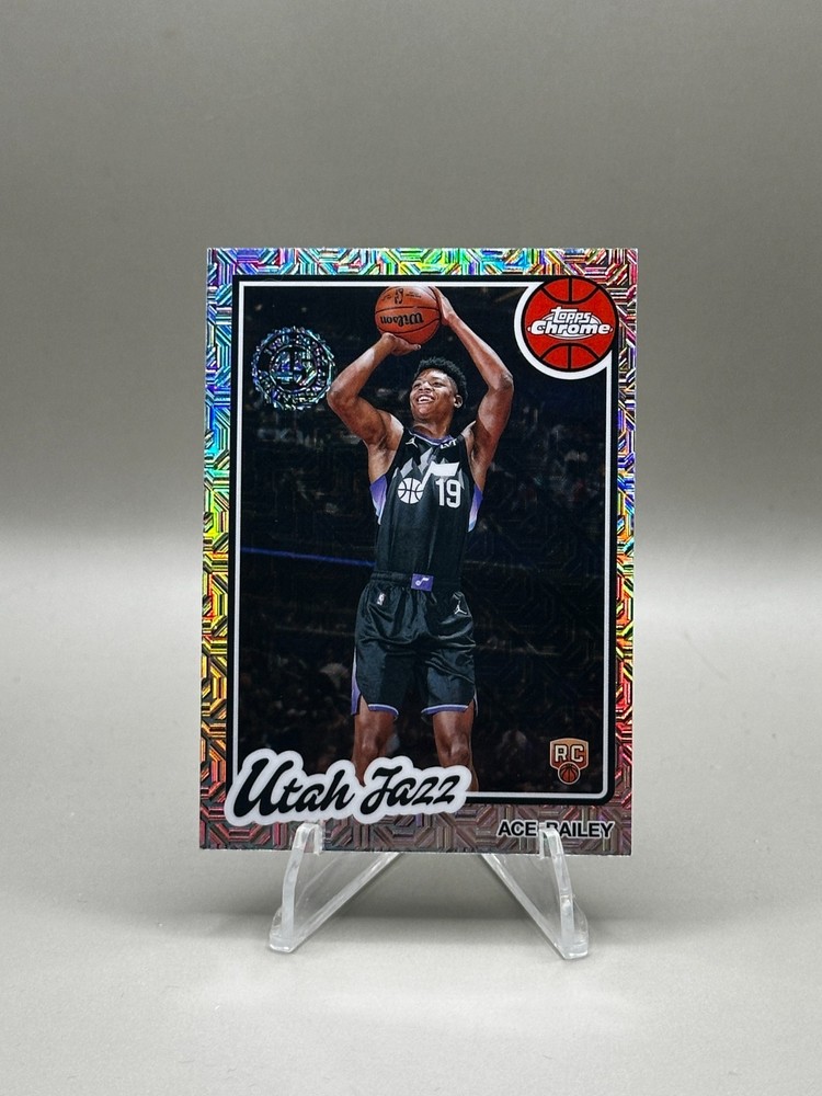 2025-26 Topps Flagship Silver Pack Chrome Ace Bailey #TC-AB Mojo RC Rookie Jazz
