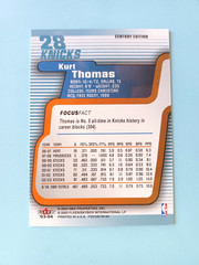 2003-04 FLEER FOCUS KURT THOMAS #28 CENTURY EDITION NO # XXX/100 KNICKS
