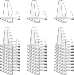 Clear Acrylic Card Stands Holder Choose 1/5/10/20/30 Pack Sports Graded Display