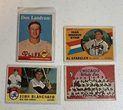 1958-1961 Topps Vintage Baseball 11 Card Lot Early Wynn Skowron High Numbers