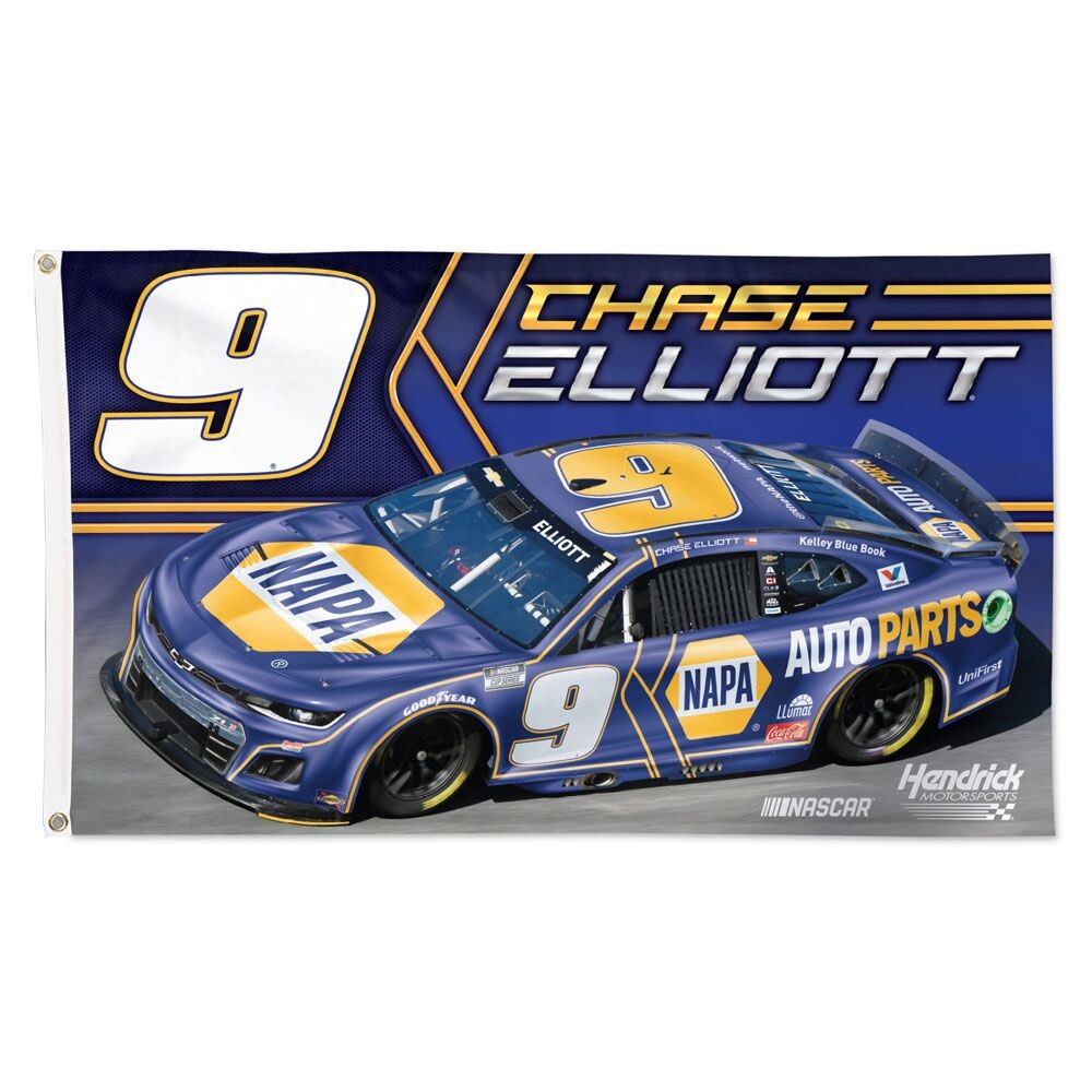 Chase Elliott #9 Nascar Car Napa Racing 3×5 FT Flag Wall Decore Banner